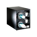 Dispense Rite Dispense-Rite Countertop 2 Cup Dispenser w/Organizers - Black BFL-C-2BT